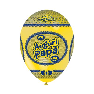 Round Stampa TPR Auguri Papà 30cm/12" Cf 100 Pz