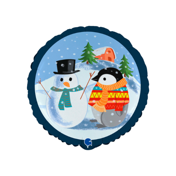 Pupazzo di Neve e Pinguino 45cm/18"