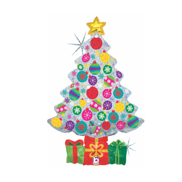 Albero di Natale con Regali Olografico 98cm/39"