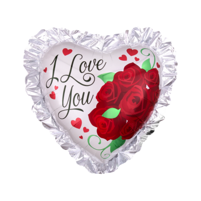 Mylar Cuore "I Love You" 71cm/28"