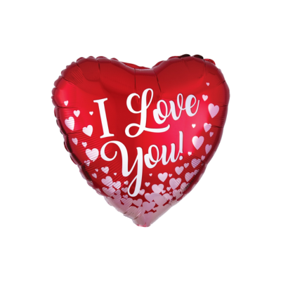 Mylar Cuore "I Love You" 43cm/17"