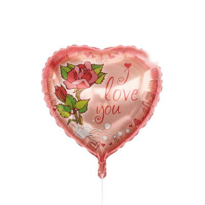 Mylar I Love You Rosa 45cm/18"