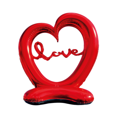 Mylar Stand-Up Cuore Love 120cm/47"