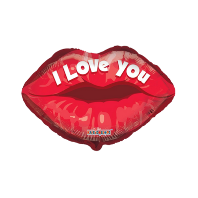 Mylar Bocca I Love You 45cm/18"