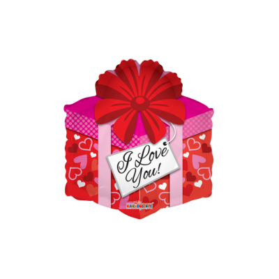 Mylar Pacco Regalo I Love You 45cm/18"