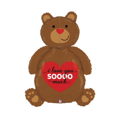 Mylar Superdimensional Orso I Love You Soooo Much 122cm/48"