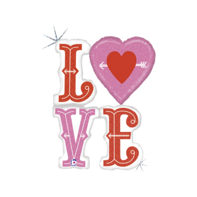 Mylar Love Olografico 115cm/46"