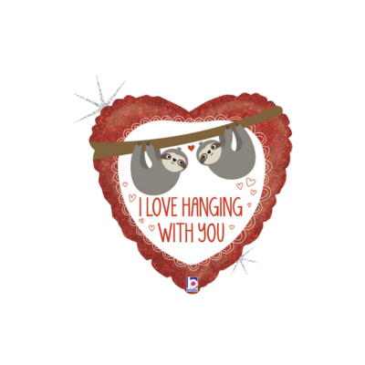 Mylar Cuore I Love Hanging With You 45cm/18"