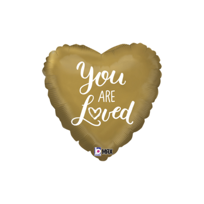 Mylar Cuore "You Are Loved" 45cm/18"