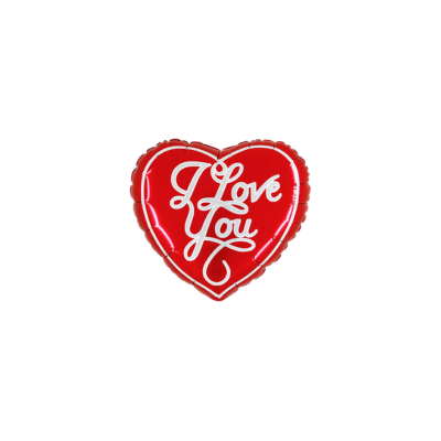 Mylar Cuore Rosso I Love You 23cm/9" Cf 10 Pz