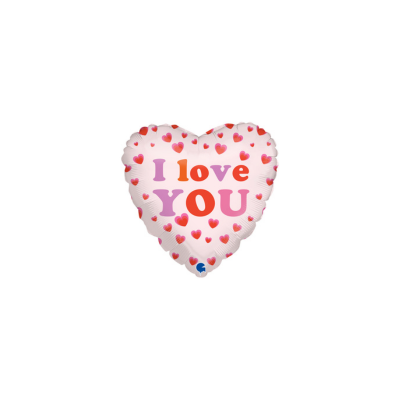 Mylar Cuoricini I Love You 23cm/9" Cf 10 Pz