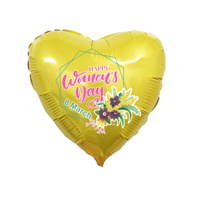 Cuore Happy Women's Day 45cm/18" Cf 1 Pz