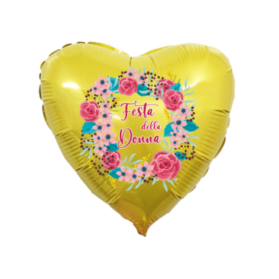 Cuore Festa della Donna 45cm/18" Cf 1 Pz