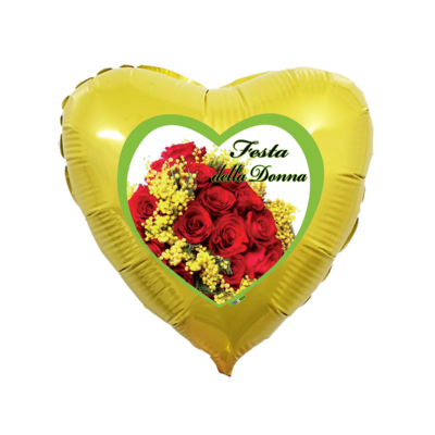 Cuore Festa della Donna Rose 45cm/18" Cf 10 Pz